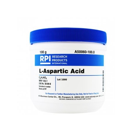 Rpi L-Aspartic Acid, 100 G A50060-100.0